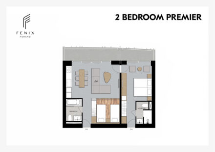04.Fenix Furano Floor Plan-2 Bedroom Premier