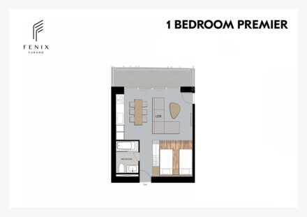 03.Fenix Furano Floor Plan-1 Bedroom Premier